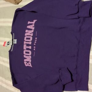 Emotional support Co men's unisex crewneck